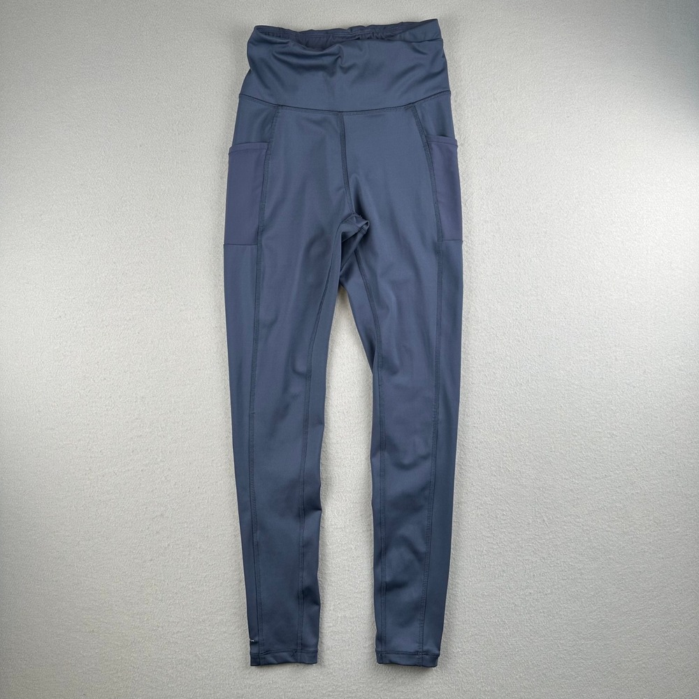 Columbia Omni-Wick Leggings Women XS Blue High Rise Mesh Pocket AL5458